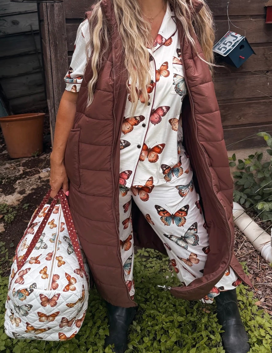 Wild oak puffer vest (PREORDER-arriving early/mid August)