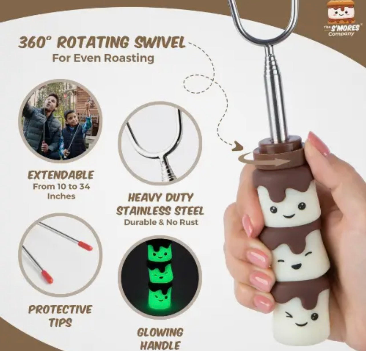 Glow in the dark roasting sticks(PREORDER- arriving early July)