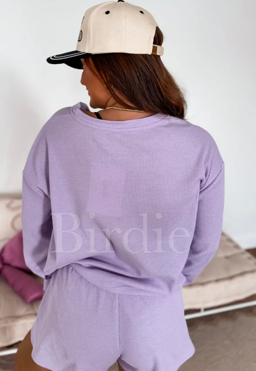 Waffle knit spring set (PREORDER- arriving mid/end May)