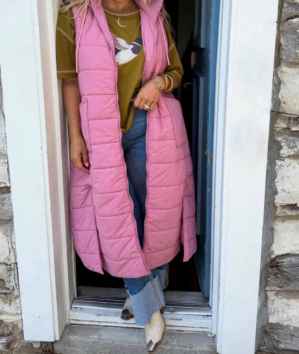Wild oak puffer vest (PREORDER-arriving early/mid August)