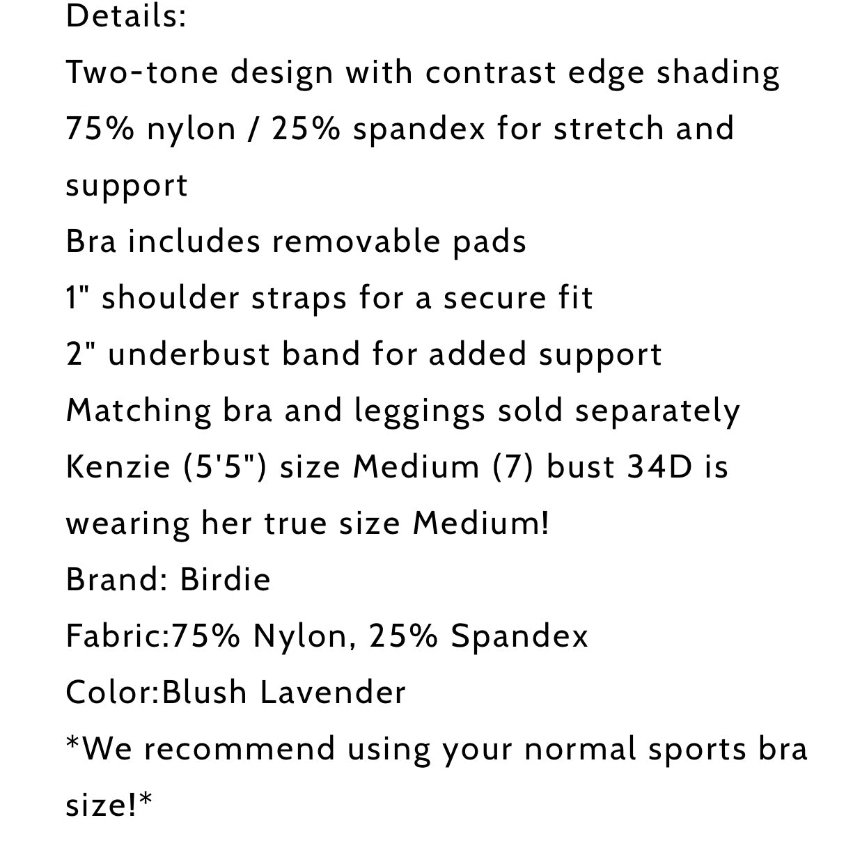 POWERSPLIT BRALETTE (PREORDER- arriving mid July)