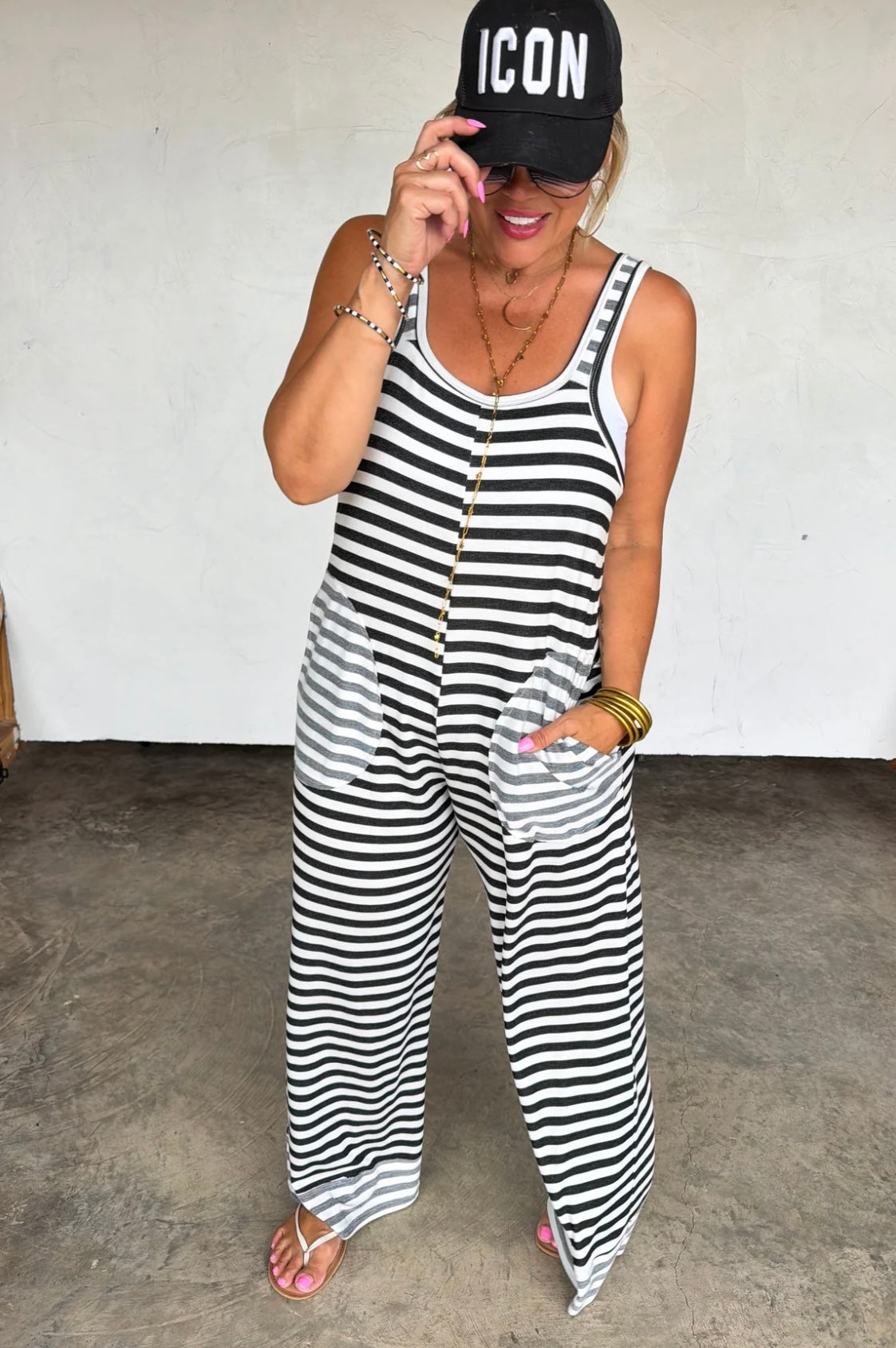 Stripe terry romper (PREORDER- arriving end of June/early July)