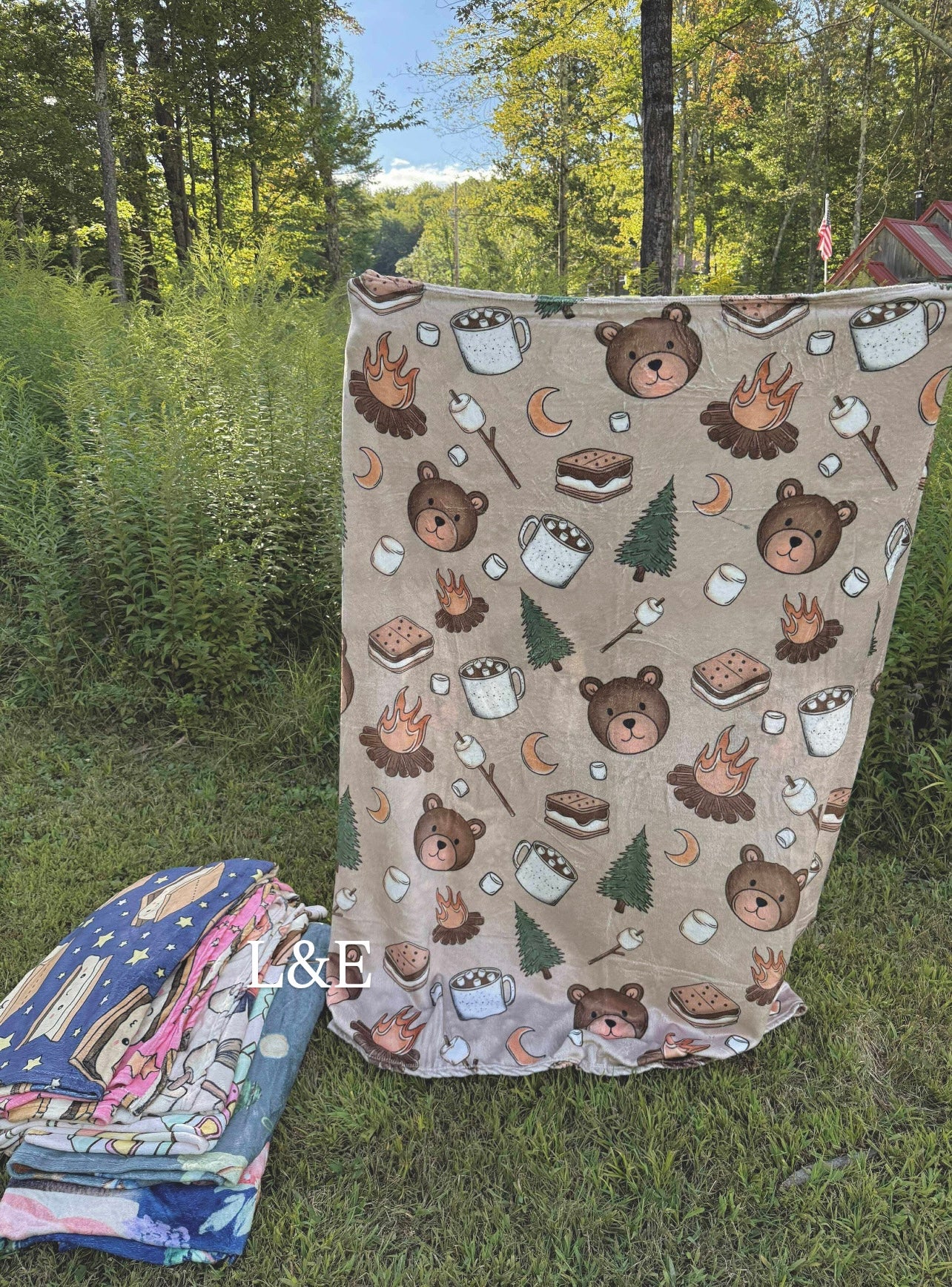 Cozy camping blankets