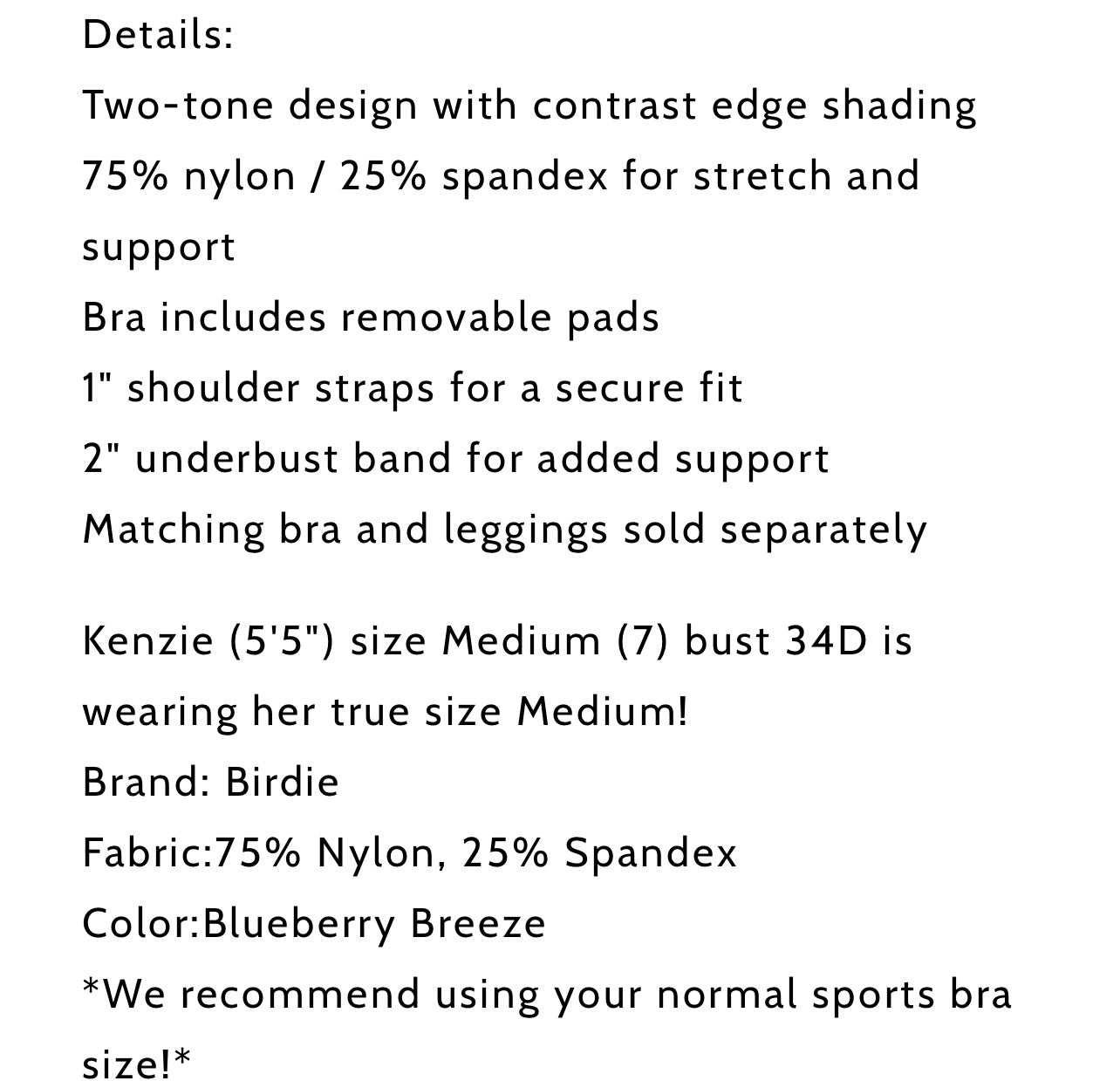 POWERSPLIT BRALETTE (PREORDER- arriving mid July)